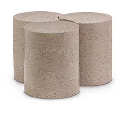 Meridian Dimple Taupe Coffee Table