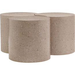 Meridian Dimple Taupe Coffee Table