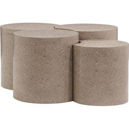 Meridian Dimple Taupe Coffee Table