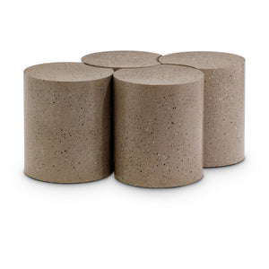 Meridian Dimple Taupe Coffee Table