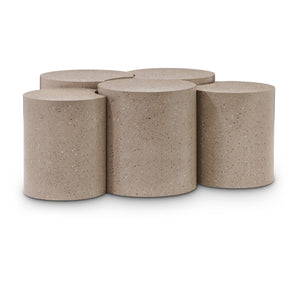 Meridian Dimple Taupe Coffee Table