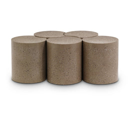 Meridian Dimple Taupe Coffee Table