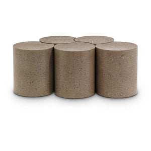 Meridian Dimple Taupe Coffee Table