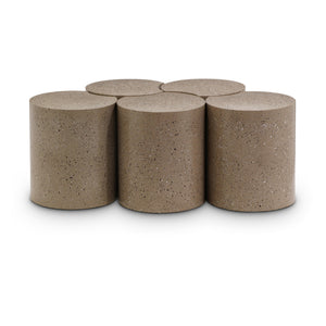 Meridian Dimple Taupe Coffee Table