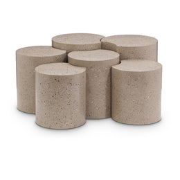 Meridian Dimple Taupe Coffee Table