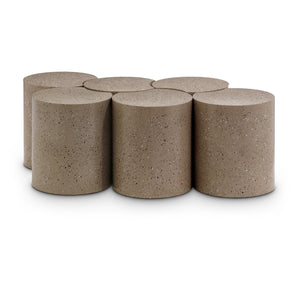 Meridian Dimple Taupe Coffee Table