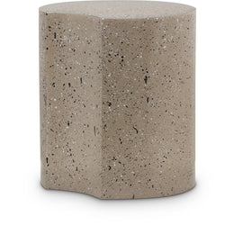 Meridian Dimple Taupe End Table