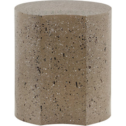 Meridian Dimple Taupe End Table