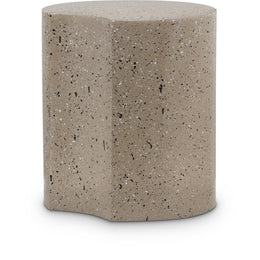 Meridian Dimple Taupe End Table