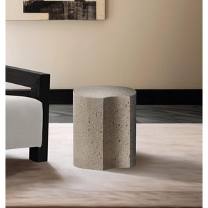 Meridian Dimple Taupe End Table