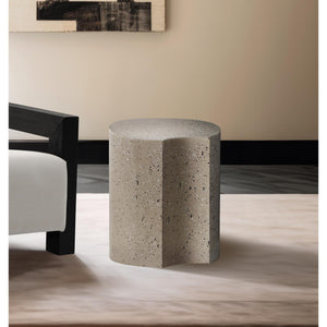 Meridian Dimple Taupe End Table