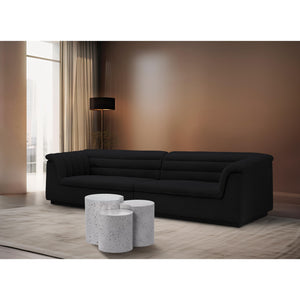 Meridian Dimple White End Table