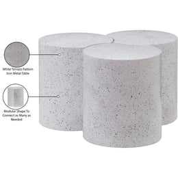 Meridian Dimple White Coffee Table