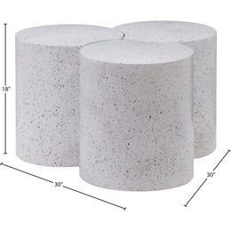 Meridian Dimple White Coffee Table