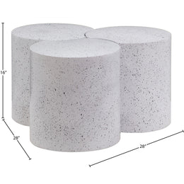 Meridian Dimple White Coffee Table