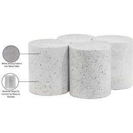 Meridian Dimple White Coffee Table