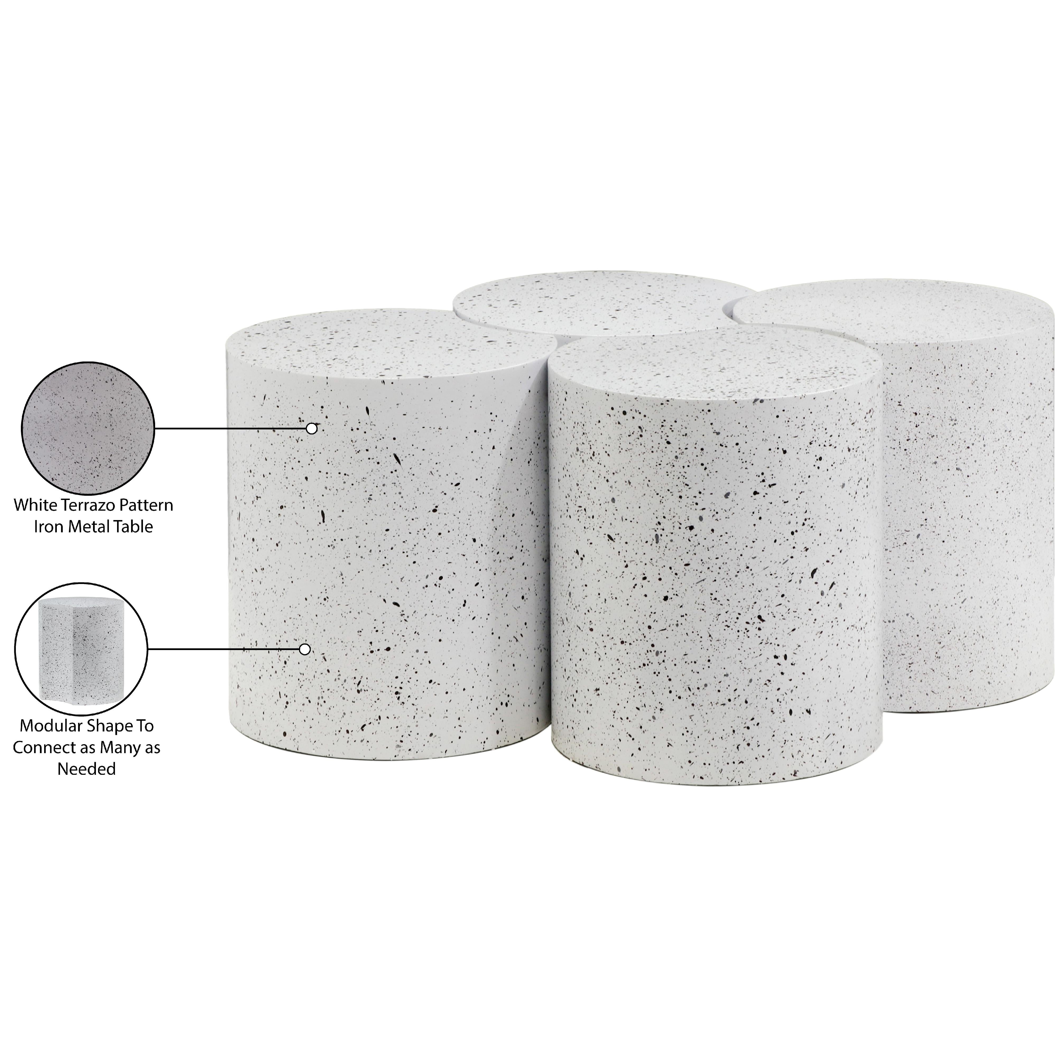 Meridian Dimple White Coffee Table