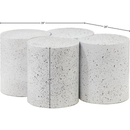 Meridian Dimple White Coffee Table