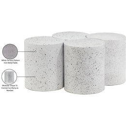 Meridian Dimple White Coffee Table