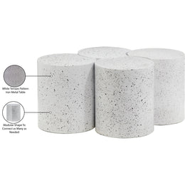 Meridian Dimple White Coffee Table