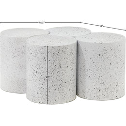 Meridian Dimple White Coffee Table