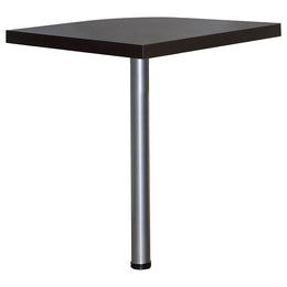 Skylar L-Shape Desk with Mobile File Cabinet Cappuccino