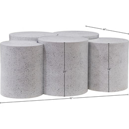 Meridian Dimple White Coffee Table
