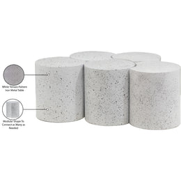 Meridian Dimple White Coffee Table