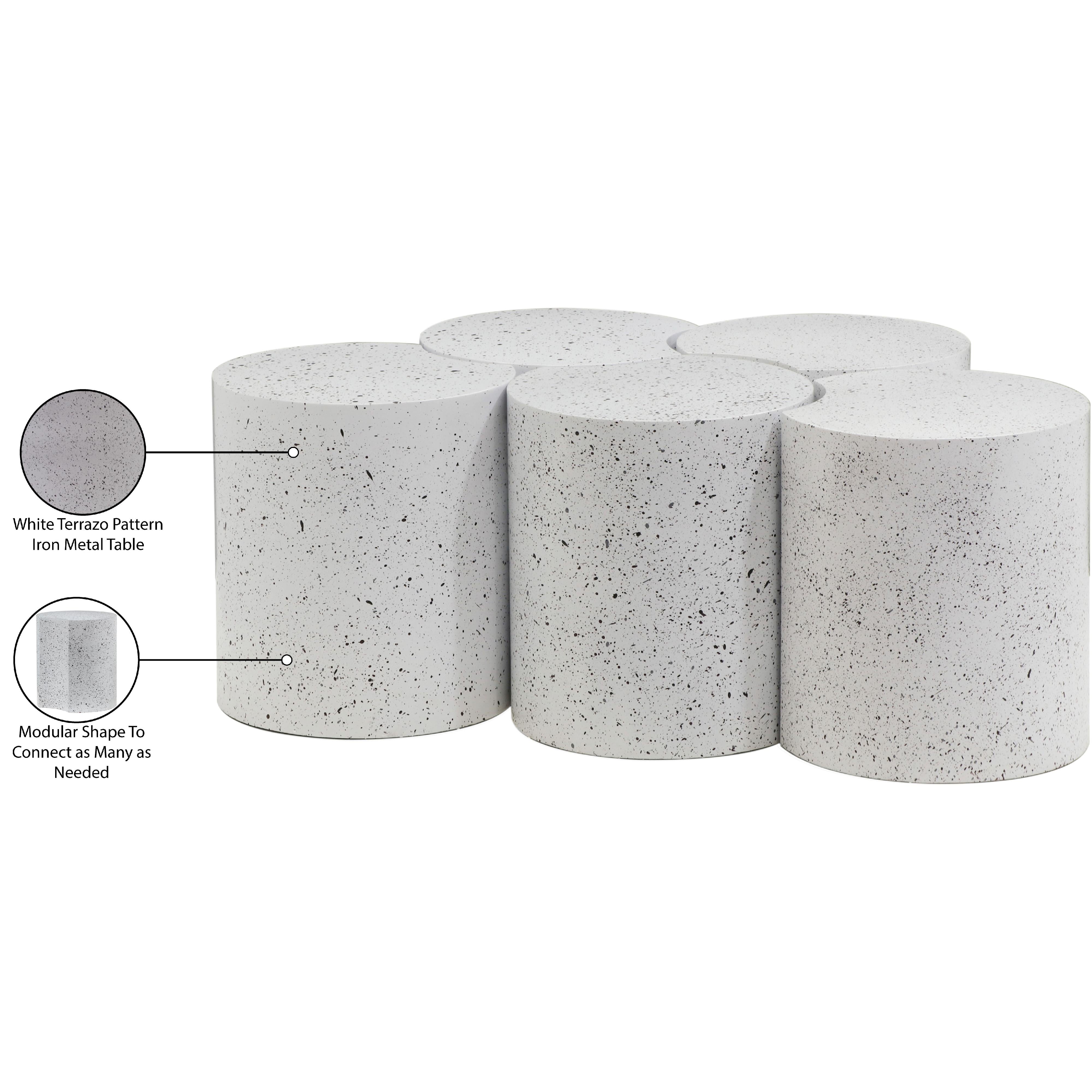 Meridian Dimple White Coffee Table
