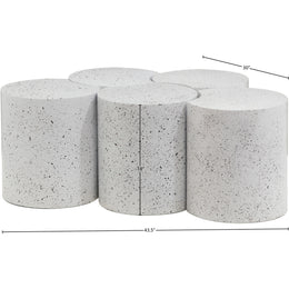 Meridian Dimple White Coffee Table