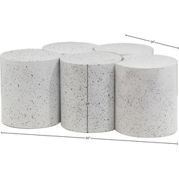 Meridian Dimple White Coffee Table