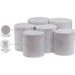 Meridian Dimple White Coffee Table