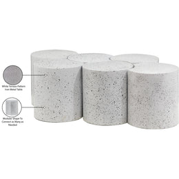 Meridian Dimple White Coffee Table