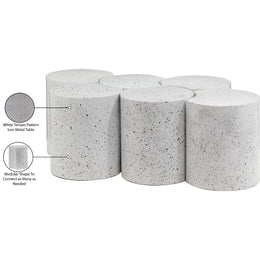 Meridian Dimple White Coffee Table