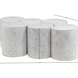 Meridian Dimple White Coffee Table