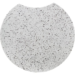 Meridian Dimple White End Table