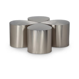 Meridian Petal Silver Coffee Table