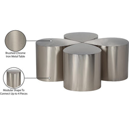 Meridian Petal Silver Coffee Table
