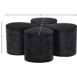Meridian Petal Black Coffee Table