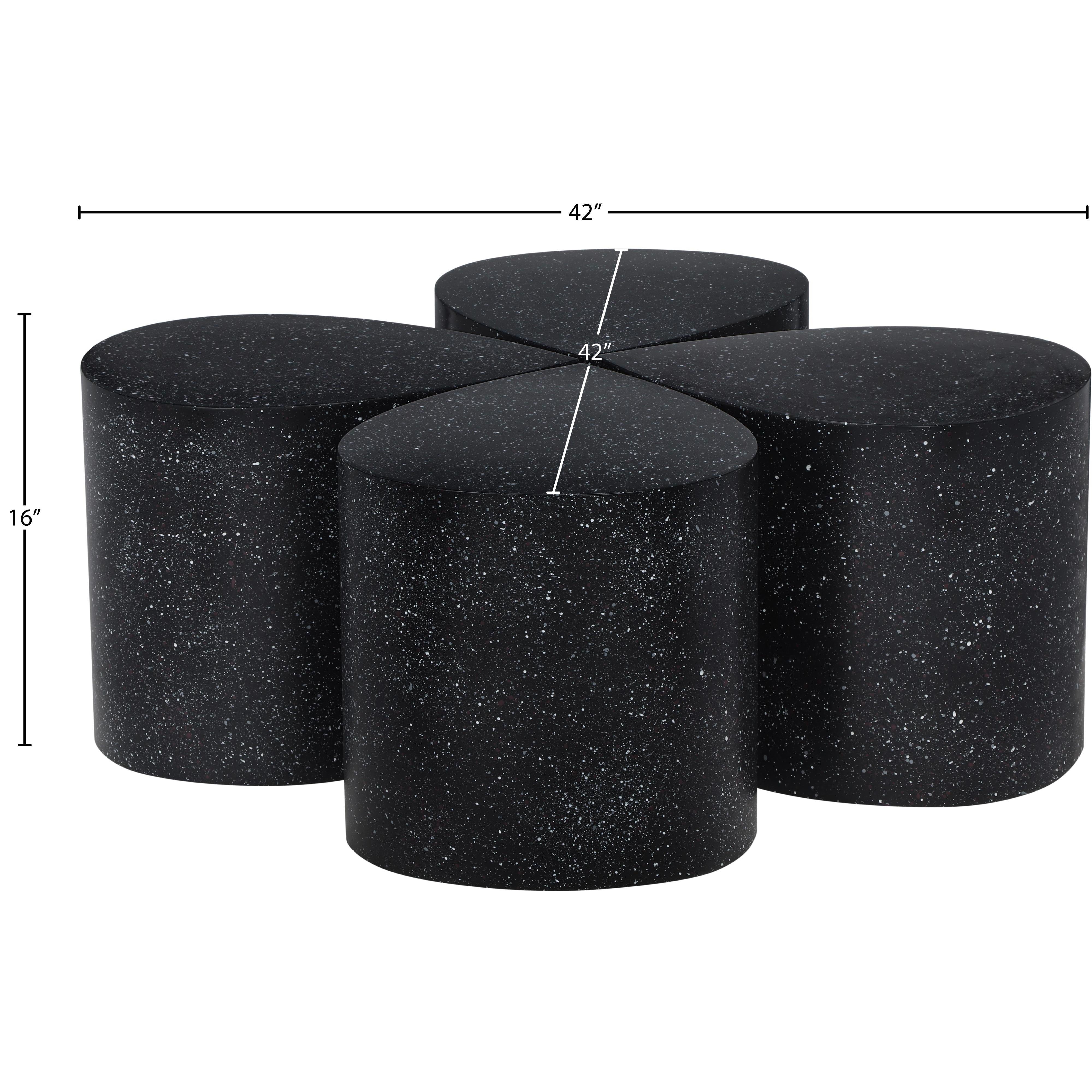 Meridian Petal Black Coffee Table
