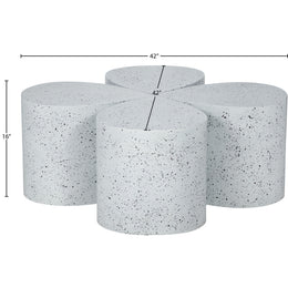 Meridian Petal White Coffee Table