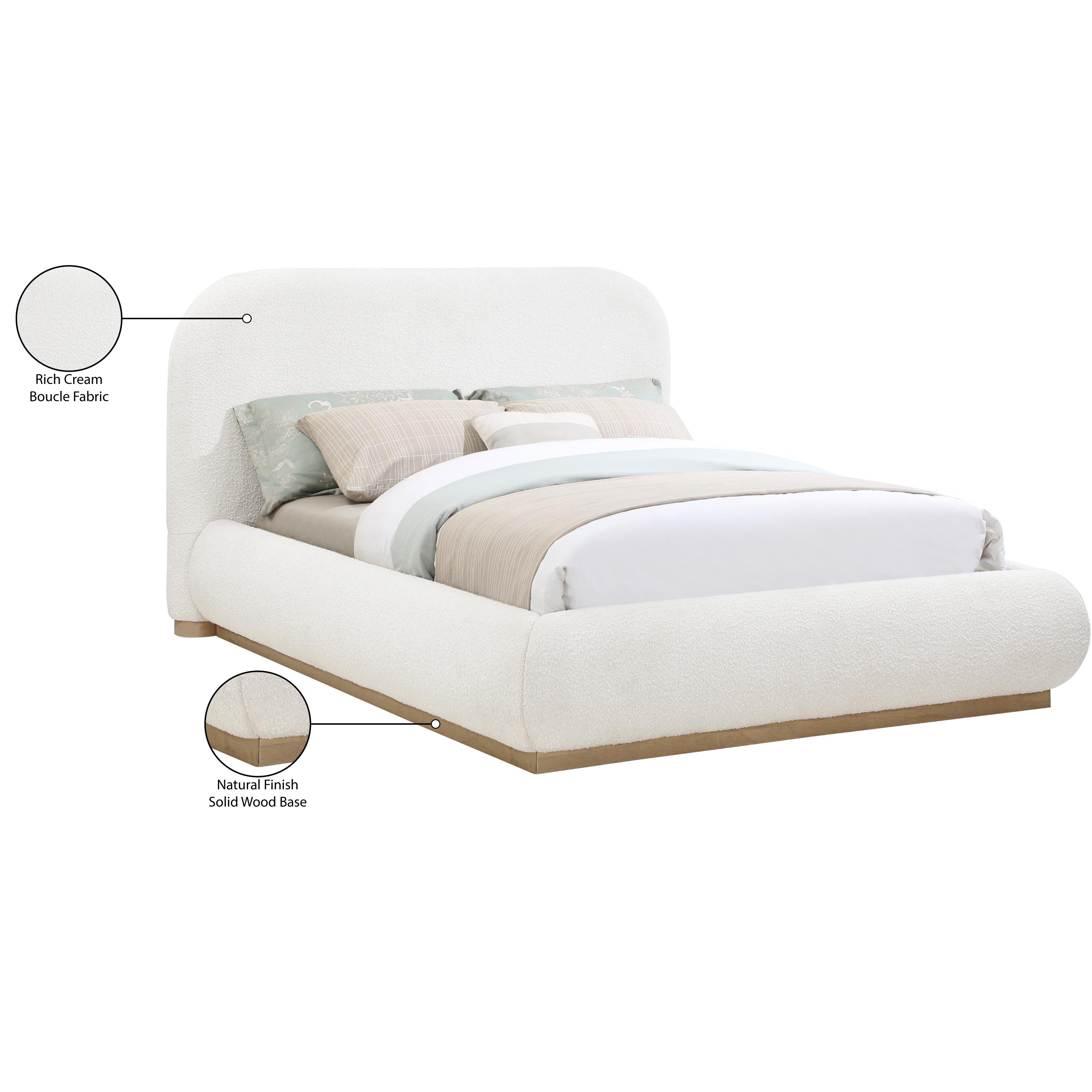 Meridian Vaughn Cream King Bed