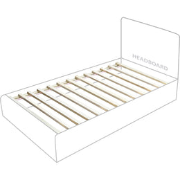 Meridian Vaughn Cream Twin Bed