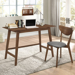 Karri  Home Office Computer Desk and Chair Set Walnut