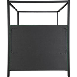 Meridian Kelly Green Boucle Fabric King Bed (3 Boxes)