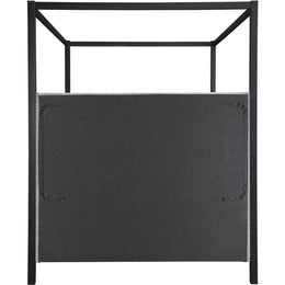 Meridian Kelly Grey Boucle Fabric King Bed (3 Boxes)