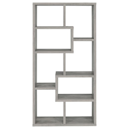Theo 71-inch 7-shelf Bookshelf Cappuccino