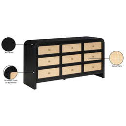 Meridian Siena Black Dresser
