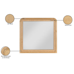 Meridian Siena Natural Mirror