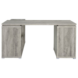 Yvette 60-inch 3-drawer L-Shape Computer Desk Cappuccino